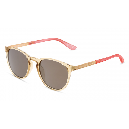 Superdry VINTAGESUIKA Damen-Sonnenbrille Vollrand Panto Kunststoff-Gestell, gelb