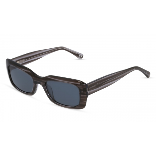 Botaniq -7002 Damen-Sonnenbrille Vollrand Eckig Bio-Acetat-Gestell, grau