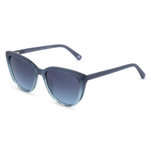 Botaniq -7004 Damen-Sonnenbrille Vollrand Butterfly Bio-Acetat-Gestell, blau