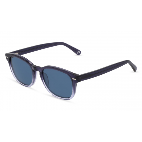 Botaniq -7014 Herren-Sonnenbrille Vollrand Panto Bio-Acetat-Gestell, blau