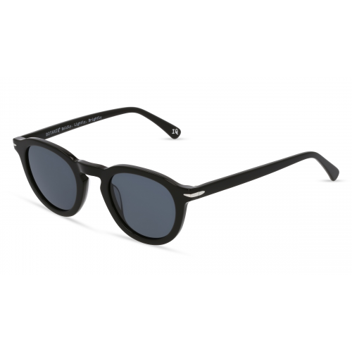 Botaniq -7017 Herren-Sonnenbrille Vollrand Panto Bio-Acetat-Gestell, schwarz