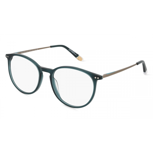 O'Neill ONB 4023 Damen-Brille inkl. Gläser Vollrand Rund Kunststoff-Gestell 51mm/17mm/145mm, grün