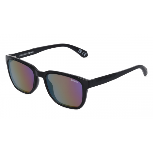 Superdry 5003 Unisex-Sonnenbrille Vollrand Eckig Kunststoff-Gestell, schwarz