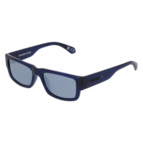 Superdry 5005 Unisex-Sonnenbrille Vollrand Eckig Kunststoff-Gestell, blau