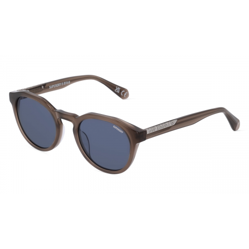 Superdry 5012 Unisex-Sonnenbrille Vollrand Panto Kunststoff-Gestell, grau