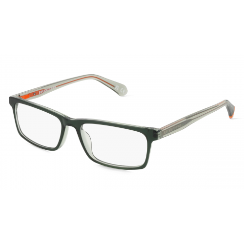 Superdry SDO 3001 Herren-Brille inkl. Gläser Vollrand Eckig Kunststoff-Gestell 53mm/16mm/145mm, grün