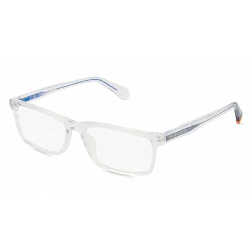 Superdry SDO 3001 Herren-Brille inkl. Gläser Vollrand Eckig Kunststoff-Gestell 53mm/16mm/145mm, blau