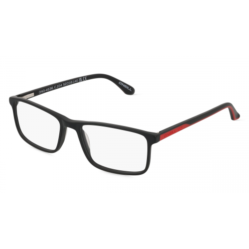 O'Neill ONO 4536 Unisex-Brille inkl. Gläser Vollrand Eckig Kunststoff-Gestell 52mm/16mm/145mm, schwarz