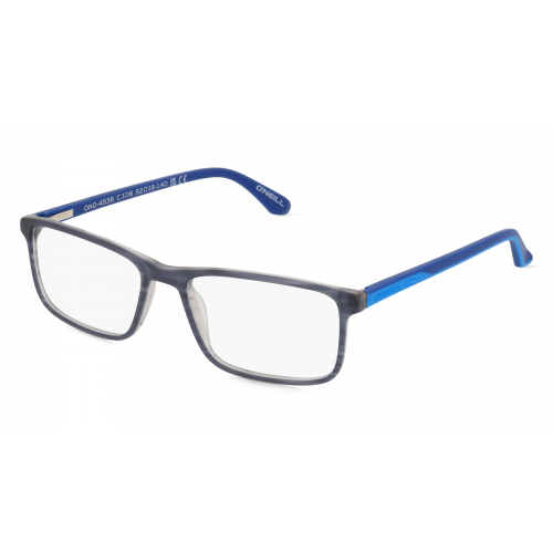 O'Neill ONO 4536 Unisex-Brille inkl. Gläser Vollrand Eckig Kunststoff-Gestell 52mm/16mm/145mm, blau