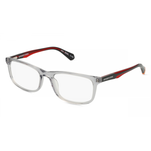 Superdry SDO 3009 Herren-Brille inkl. Gläser Vollrand Eckig Kunststoff-Gestell 54mm/18mm/145mm, grau