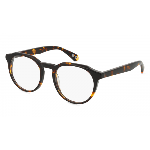 Superdry SDO 3013 Unisex-Brille inkl. Gläser Vollrand Panto Kunststoff-Gestell 51mm/20mm/145mm, braun