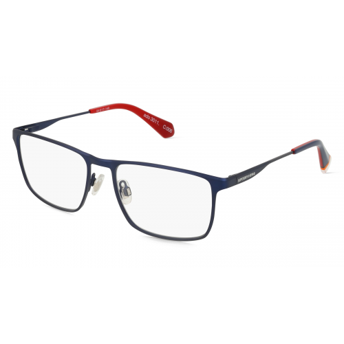 Superdry SDO 3011 Herren-Brille inkl. Gläser Vollrand Eckig Metall-Gestell 54mm/17mm/145mm, blau