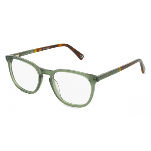 Botaniq BIO-1070 Herren-Brille inkl. Gläser Vollrand Eckig Kunststoff-Gestell 50mm/19mm/145mm, grün