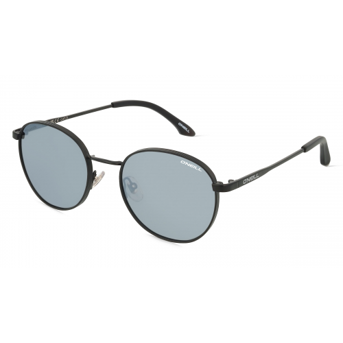 O'Neill 9013  2.0 ONS Damen-Sonnenbrille Vollrand Rund Edelstahl-Gestell, schwarz