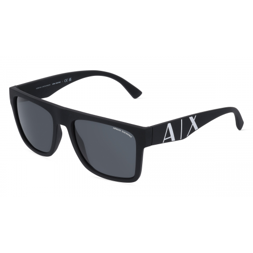 Armani Exchange AX4113S Herren-Sonnenbrille Vollrand Eckig Kunststoff-Gestell, schwarz