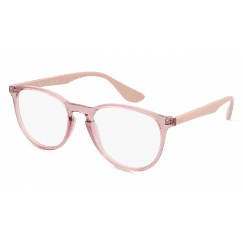 Ray-Ban RX7046 Damen-Brille inkl. Gläser Vollrand Panto Kunststoff-Gestell 51mm/18mm/140mm, pink