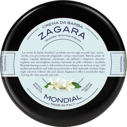 Mondial Luxury Shaving Cream Plexi Bowl 150 ml Zagara