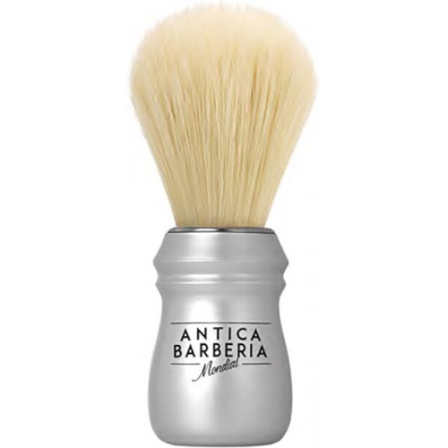 Mondial Antica Barberia Pure Bleached Bristle Rasierpinsel mit Kunststoff-Griff