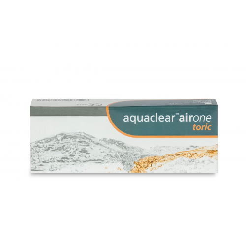 CooperVision Aquaclear airOne toric (30er Packung) Tageslinsen (0.25 dpt, Zyl. -0,75, Achse 80 ° & BC 8.6) mit UV-Schutz