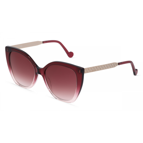 Liu Jo LJ752S Damen-Sonnenbrille Vollrand Butterfly Kunststoff-Gestell, pink