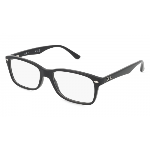 Ray-Ban RX5228 Damen-Brille inkl. Gläser Vollrand Rechteckig Acetat-Gestell 55mm/17mm/140mm, schwarz