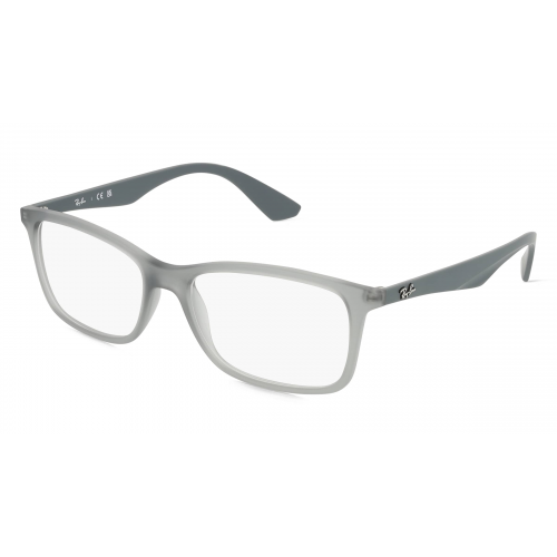 Ray-Ban RX7047 Herren-Brille inkl. Gläser Vollrand Eckig Kunststoff-Gestell 54mm/17mm/140mm, grau