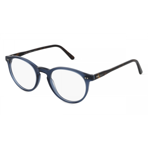 Polo Ralph Lauren PH2083 Herren-Brille inkl. Gläser Vollrand Panto Acetat-Gestell 48mm/20mm/145mm, blau