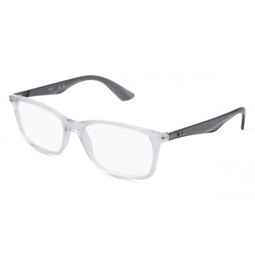 Ray-Ban RX7047 Herren-Brille inkl. Gläser Vollrand Eckig Kunststoff-Gestell 54mm/17mm/140mm, transparent