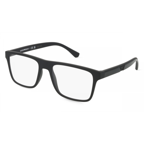 Emporio Armani EA4115 Herren-Sonnenbrille Vollrand Eckig Kunststoff-Gestell, schwarz