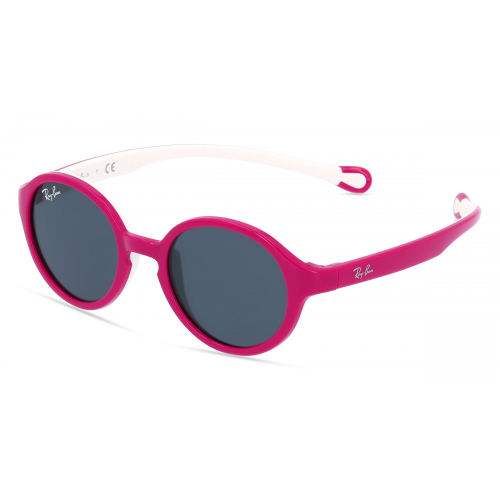 Ray-Ban Junior RJ 9075S Baby-Sonnenbrille Vollrand Panto Kunststoff-Gestell, pink