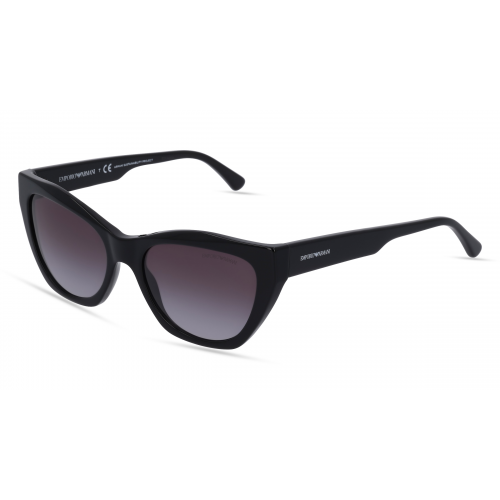 Emporio Armani EA 4176 Damen-Sonnenbrille Vollrand Butterfly Kunststoff-Gestell, schwarz