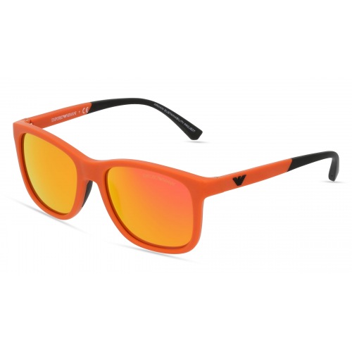 Emporio Armani EA4184 Herren-Sonnenbrille Vollrand Eckig Kunststoff-Gestell, orange