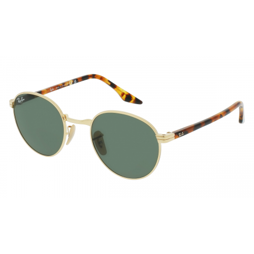 Ray-Ban RB 3691 Unisex-Sonnenbrille Vollrand Panto Metall-Gestell, gold