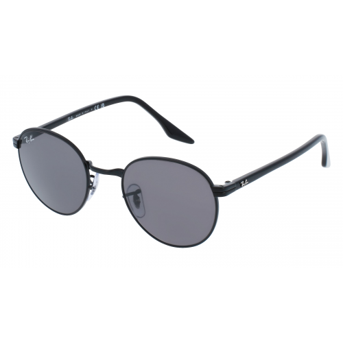 Ray-Ban RB 3691 Unisex-Sonnenbrille Vollrand Panto Metall-Gestell, schwarz