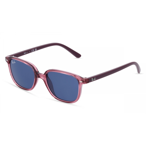 Ray-Ban Junior RJ 9093S LEONARD Kinder-Sonnenbrille Vollrand Eckig Kunststoff-Gestell, pink