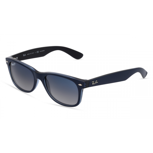 Ray-Ban RB 2132 NEW WAYFARER Unisex-Sonnenbrille Vollrand Eckig Kunststoff-Gestell, blau