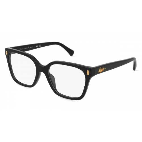 Ralph RA7158U Damen-Brille inkl. Gläser Vollrand Eckig Acetat-Gestell 53mm/18mm/145mm, schwarz