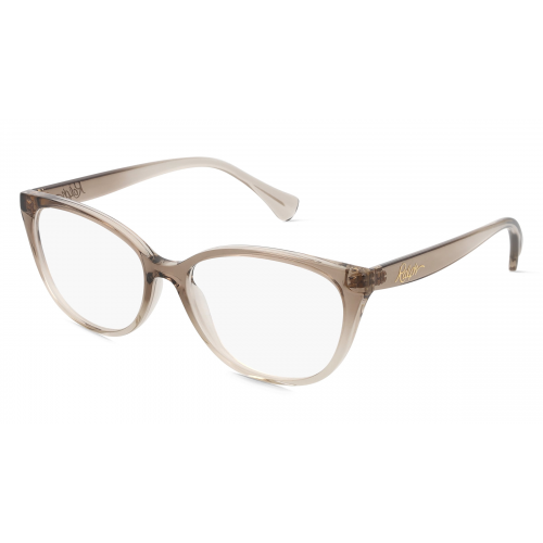 Ralph RA7135 Damen-Brille inkl. Gläser Vollrand Butterfly Kunststoff-Gestell 55mm/16mm/140mm, braun