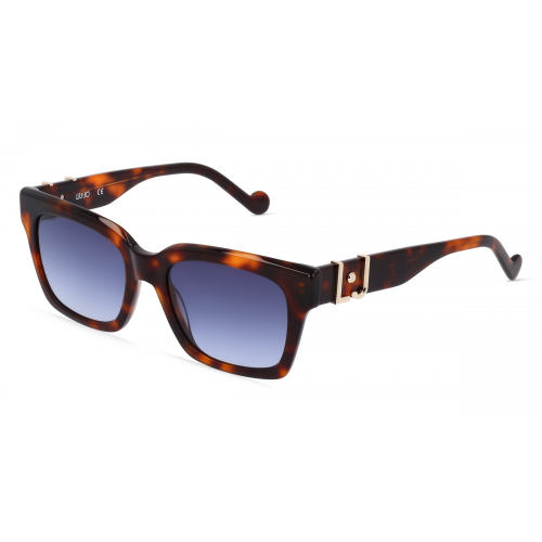 Liu Jo LJ759S Damen-Sonnenbrille Vollrand Eckig Kunststoff-Gestell, braun