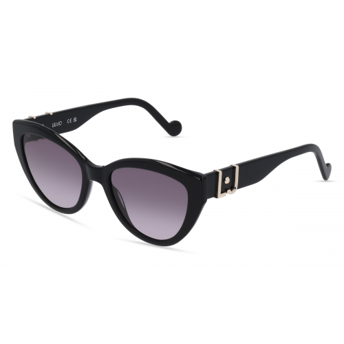 Liu Jo LJ760S Damen-Sonnenbrille Vollrand Butterfly Kunststoff-Gestell, schwarz