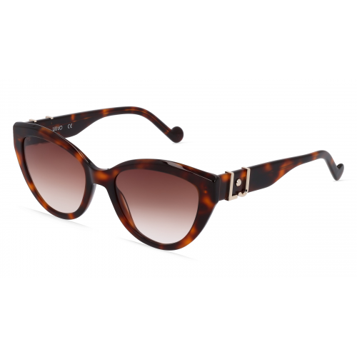 Liu Jo LJ760S Damen-Sonnenbrille Vollrand Butterfly Kunststoff-Gestell, braun