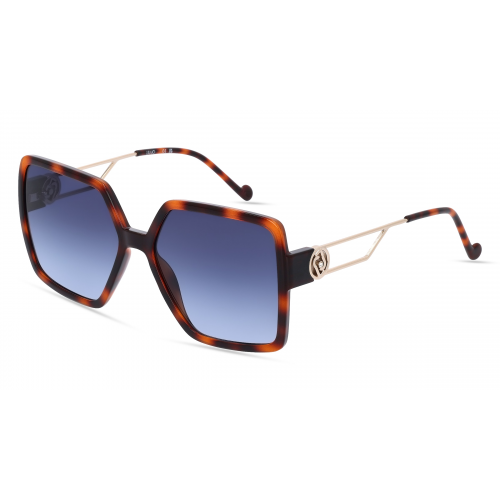 Liu Jo LJ763SR Damen-Sonnenbrille Vollrand Eckig Kunststoff-Gestell, braun