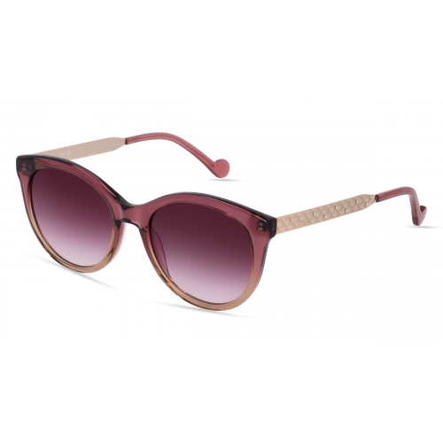 Liu Jo LJ765S Damen-Sonnenbrille Vollrand Rund Kunststoff-Gestell, pink