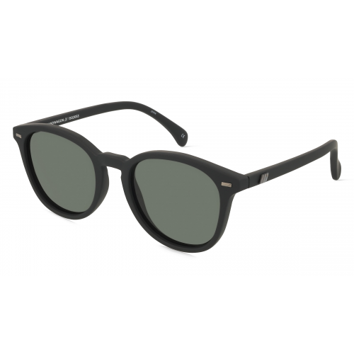 Le Specs BANDWAGON Unisex-Sonnenbrille Vollrand Panto Kunststoff-Gestell, schwarz