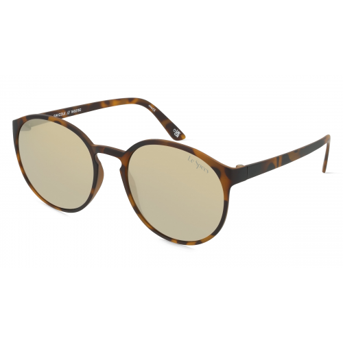 Le Specs SWIZZLE Unisex-Sonnenbrille Vollrand Rund Kunststoff-Gestell, braun