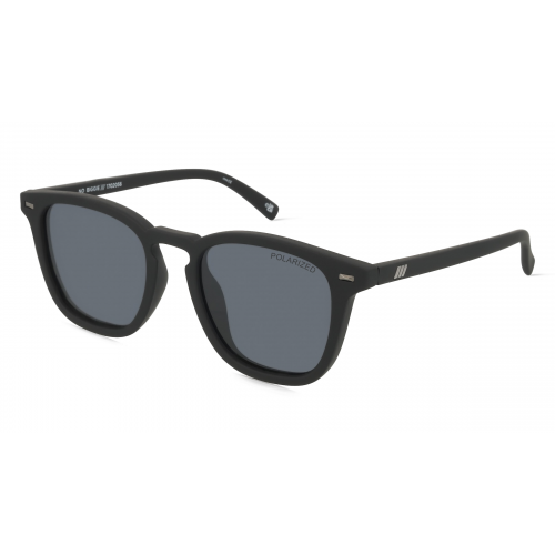 Le Specs NO BIGGIE Herren-Sonnenbrille Vollrand Eckig Kunststoff-Gestell, schwarz