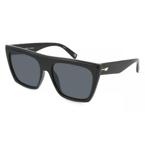 Le Specs THE THIRST Damen-Sonnenbrille Vollrand Eckig Kunststoff-Gestell, schwarz