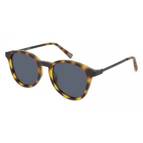 Le Specs CONTRABAND Unisex-Sonnenbrille Vollrand Panto Kunststoff-Gestell, braun