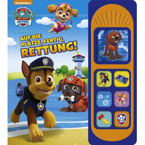 7-Button-Soundbuch, PAW Patrol, Auf die Plätze, fertig, Rettung!