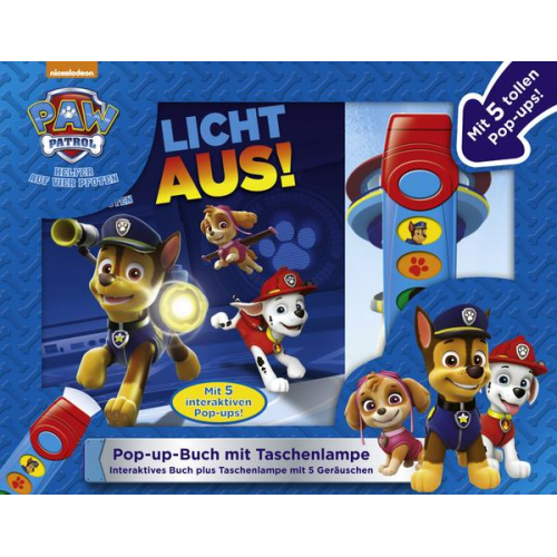 Emily Skwish - Buch & Sound Spiel-Set, PAW Patrol, Licht aus!